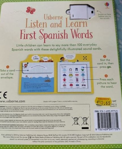 First Spanish Words