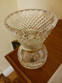 Galway crystal vase