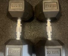 22.5KG Hex Dumbbells Pair - 45KG Total Weight