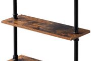 NEW SALE | Pipe Floating Shelves, Wall Shelf Outdoor, 60x20x103cm, Decorative Shelving Unit for Wall, Plant Stand, Storage Organiser Shelf for Bedroom, Bathroom, Living Room, Office
