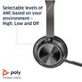 Voyager Focus 2 UC USB-C Headset with Stand (Plantronics) - Bluetooth Dual-Ear (Stereo) Headset with Boom Mic - USB-C PC/Mac Compatible - Active Noise Canceling Image 2