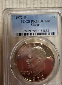 1972 Eisenhower Silver Proof PCGS DCAM