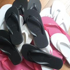 12 Pairs Flip Flops/Sandals/ Pool Beach Flats EU 38-39 and EU 35-37