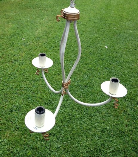 DAR RIB0333M Cream metal Ceiling Light