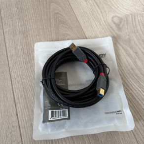 [Brand New] Lindy 5 meter USB B 3.0 to USB A Cable