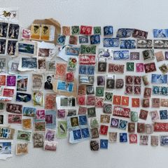 World stamp collection - vintage stamps