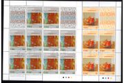 1993 Ireland Europa (Contemporary Art) Stamp Sheetlet With fine Baile Atha Cliath (Dublin) Steel cancel of 9/11/1993