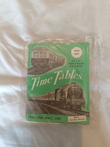Irish Railway timetables 1957