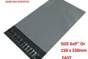 100 Triplast 6x9" Grey Poly Self Seal Mailing Postage Bags