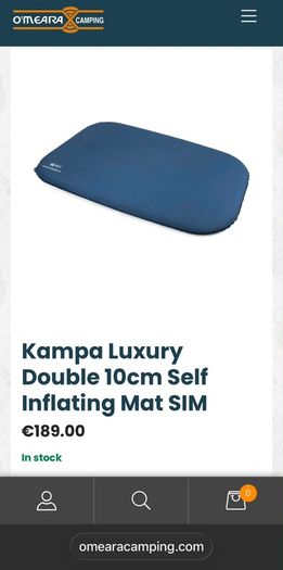 Camping double self inflating bed