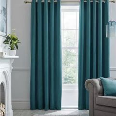 Velvet Thermal Blackout Eyelet Curtains