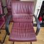 4 Office Style Leather Arm Chairs Image 3