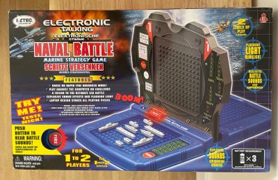 Electronic Talking Naval Battle Marine Strategy Game Strategy Game For 1 Or 2 People By: Eztec Dated: 2012 Age: 5+