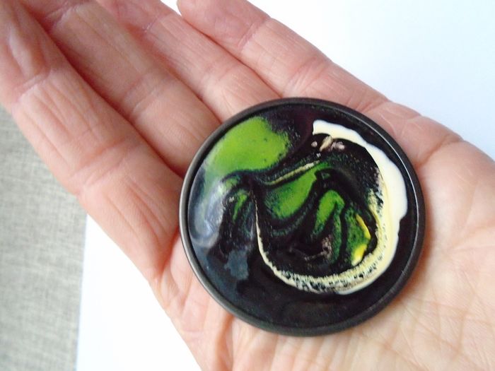 Brooch, Jewellery Enamel brooch,
