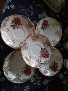 Five Paragon Saucers