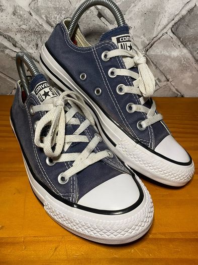 Converse All Star Ladies Navy Canvas Lo Top Trainers UK4 EUR36.5