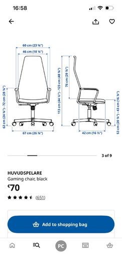 Ikea Gaming Chair (huvudspelare)