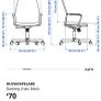 Ikea Huvudspelare Gaming Chair, Black Image 3
