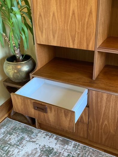Mid century modern wall unit / storage display unit
