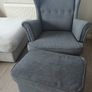 Strandmon Ikea Armchair And Footstool Image 2
