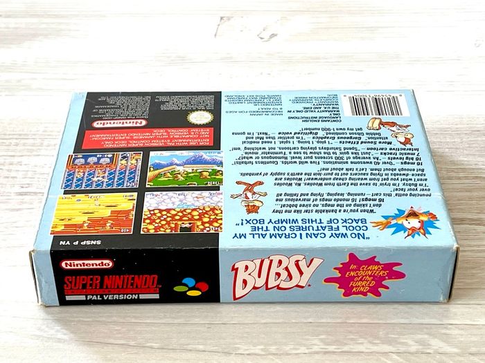 Bubsy for Nintendo SNES Boxed