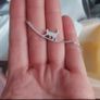 Silver Cat Pendant Whimsical & Minimalist Charm Image 9