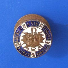 WORLD ALLIANCE of YMCAs (Young Men's Christian Association) - a vintage membership badge (1950's or earlier)