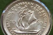 Vintage St Vincent Eastern Caribbean States 1965 Coin Stamp cover BUNC