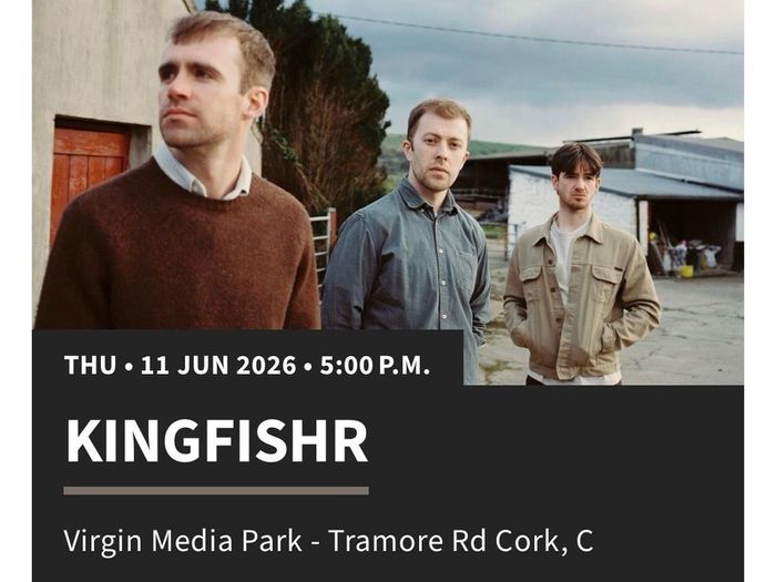 Kingfishr cork two standing tickets. Thursday 11th June