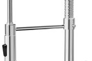 Kitchen Tap, Spring Kitchen Sink Mixer Taps with Pull Out Spray, Commercial Faucet Single Handle Lever, High Arc Swivel 360 with 2 Spray