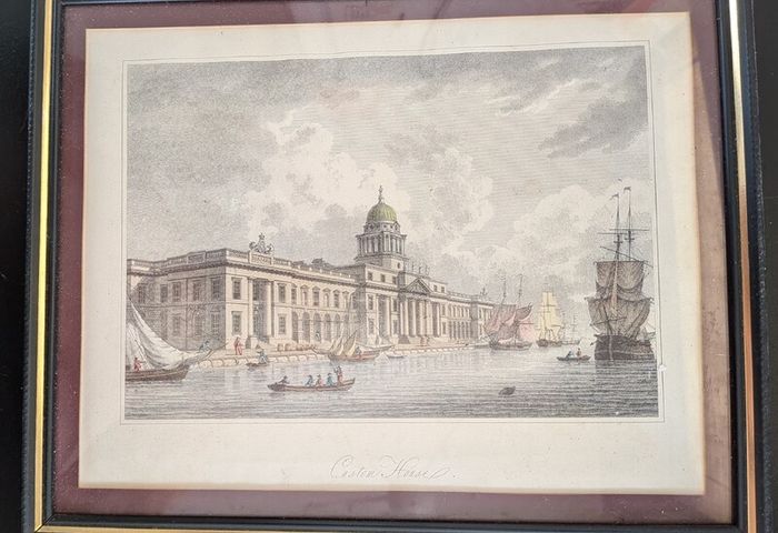 James Malton Dublin Prints 1790s Lying-In Hospital - Custom House - new GPO Set