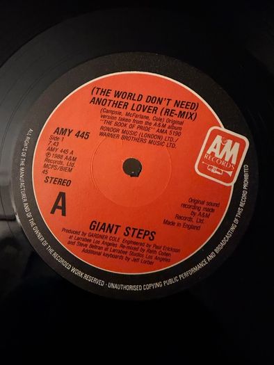 Giant Steps Another Lover Original 1988 UK 12inch Vinyl Remix