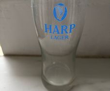 harp glass 1/2 pint glass