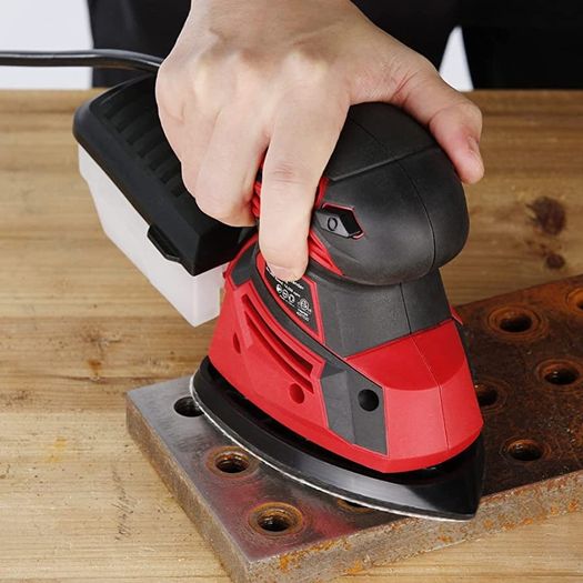 Electric Mouse Sander, 130W 14000RPM 230V Detail Sander with 12Pcs Sandpapers, Hand Sanders for Wood with Dust Collector, Compact Sanding Machine (FREE POSTAGE)