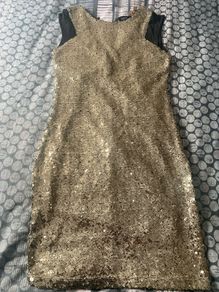 Size 8-10 gold sequins dress