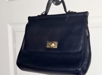 1950s Style Navy Handbag from Marks and Spencer