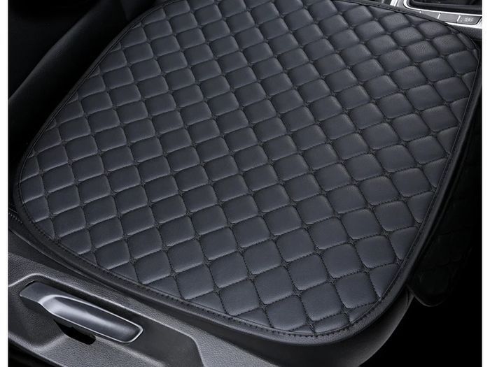 PU Leather Car Seat Cover Universal Seat Cushion Auto Chair Protective Cover Auto Protector Pad with Storage Pocket