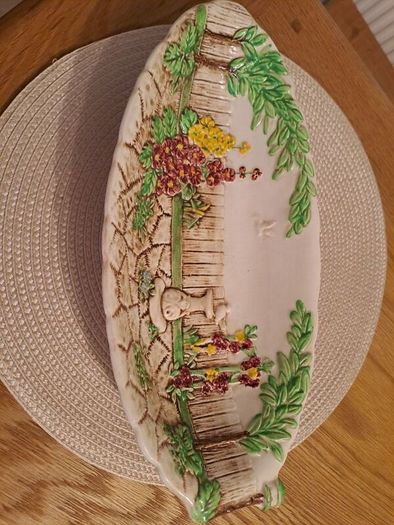 SylvaC Ware hand painted ceramic platter