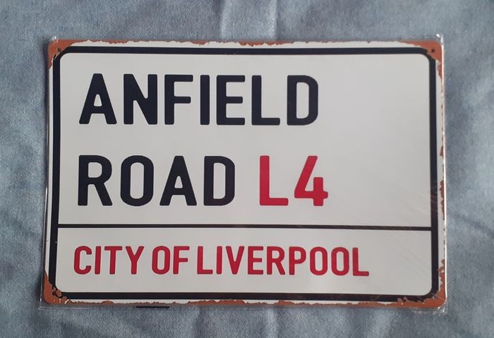 Liverpool Anfield tin sign
