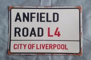 Liverpool Anfield tin sign