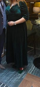Next green velvet dress size 18