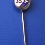 NATIONAL EXPRESS COACHES - 35 Years Long Service silver pin badge (fully hallmarked for 1982). A scarce badge. Image 2