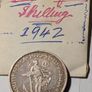 S.A. 1942 silver Shilling Image 4