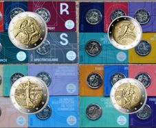 France 2 Euro BU Coin Card Olympic Games Paris 2024 (COMPLETE SET of 20)