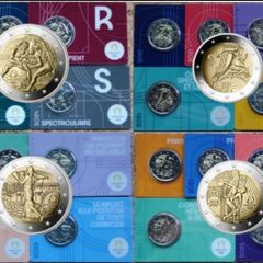 France 2 Euro BU Coin Card Olympic Games Paris 2024 (COMPLETE SET of 20)