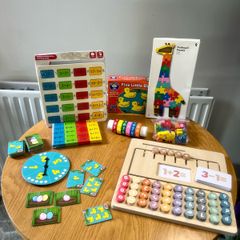 Bundle Math counting numbers match educationl toys Montessori