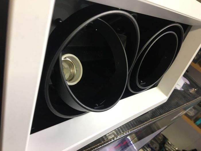 Recessed Display Lights with Par 30 LED Bulbs