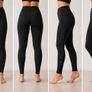 Women's Black Sports Leggings  Sizes 12-14 Image 3