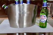 Peroni Italy Brushed Steel Ice Bucket