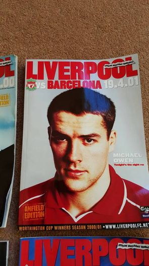 Liverpool football programmes and magazines